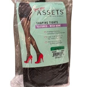Assets A Spanx Brand, 2 pair of Shaping Tights,‎ Black, Size 2. NEW
